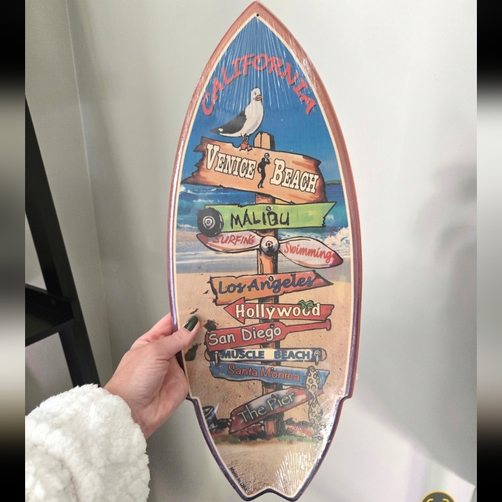 California Venice Beach Little Decorative Surfboard